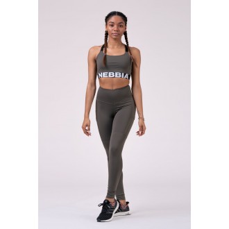 Nebbia Leggings Magasított derékkal 505 - Szafari
