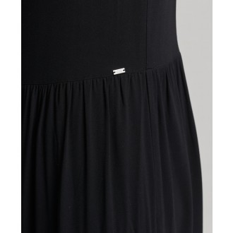 Superdry női ruha Studios Woven Maxi - Fekete