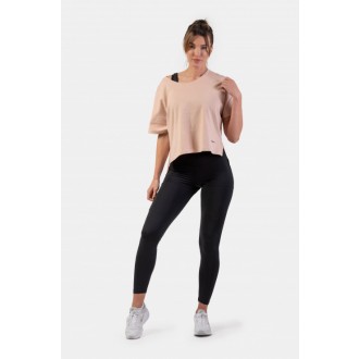 NEBBIA Active leggings magas derékkal és oldalzsebbel 402 - Fekete