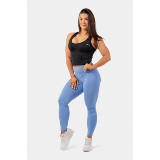 NEBBIA Active leggings magas derékkal és oldalzsebbel 402 - Világoskék