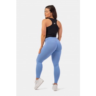 NEBBIA Active leggings magas derékkal és oldalzsebbel 402 - Világoskék