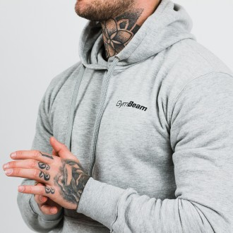GymBeam Athlete Grey Black pulóver - szürke