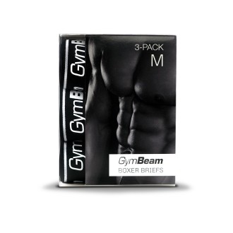 GymBeam Férfi boxeralsó 3Pack - fekete