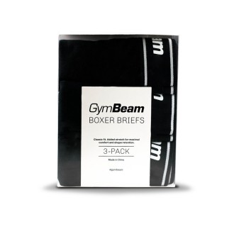 GymBeam Férfi boxeralsó 3Pack - fekete