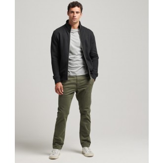 Superdry férfi pulóver Organic Cotton Vintage Logo Zip Track Top - fekete