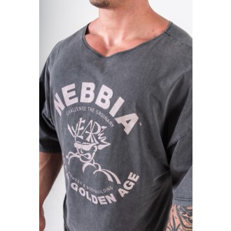 Nebbia Washed Rag Top GOLDEN AGE 788 - black