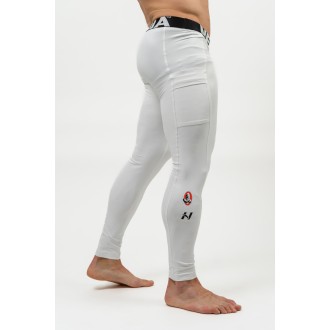 Nebbia Gym Leggings with Pocket DISCIPLINE 708 - white