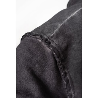 Nebbia Washed-off Zip Up Hoodie GYM BRO 362 - black