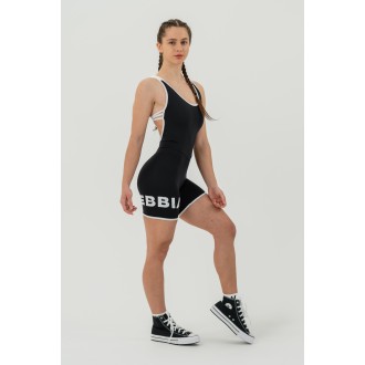 Nebbia Workout jumpsuit 5″ HAMMIES 603 - black