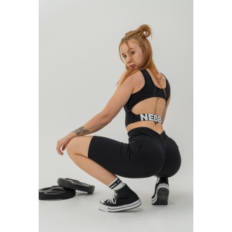 Nebbia High waisted biker rövidnadrág 10″ GYM THERAPY 628 - black