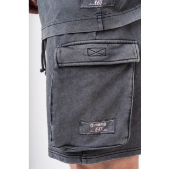 Nebbia Washed Loose Fit Cargo rövidnadrág
 LEGACY 787 - black