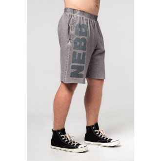 Nebbia Washed-off Gym Rövidnadrág NO BS 367 - light grey