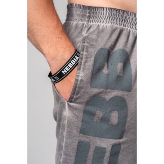 Nebbia Washed-off Gym Rövidnadrág NO BS 367 - light grey