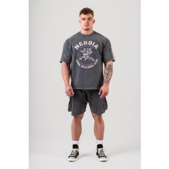 Nebbia Washed Oversized T-Shirt GOLDEN AGE 790 - black