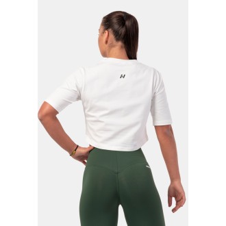 Minimalist Logo NEBBIA crop top 600 - cream