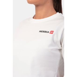 Minimalist Logo NEBBIA crop top 600 - cream