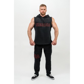 Nebbia Sleeveless Hoodie Sweatshirt IRON BEAST 710 - black