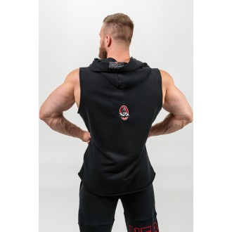 Nebbia Sleeveless Hoodie Sweatshirt IRON BEAST 710 - black