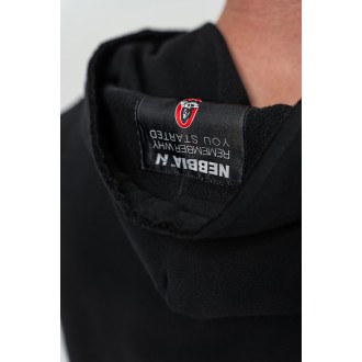Nebbia Sleeveless Hoodie Sweatshirt IRON BEAST 710 - black