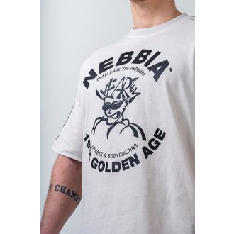 Nebbia Washed Oversized T-Shirt GOLDEN AGE 790 - light grey