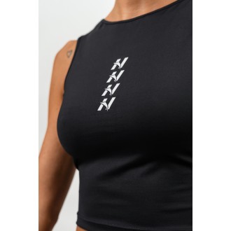 Nebbia Cropped Tank Top CONFIDENCE 476 - black