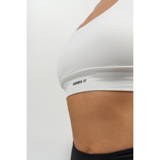 Nebbia Medium-Support Racerback Sportmelltartó AGILE 471 - white