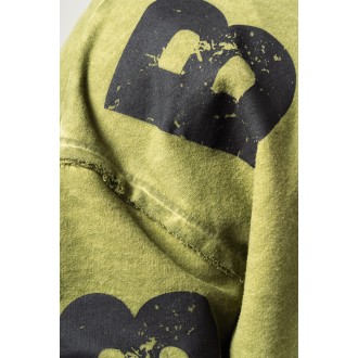 Nebbia Washed-off Oversized Pullover Hoodie NO BS 371 - green