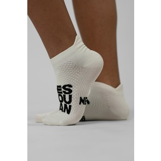 NEBBIA "HI-TECH" Ankle Zokni YES YOU CAN 122 - white