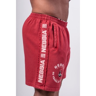 Nebbia Washed Sweat rövidnadrág LEGEND 786 - red