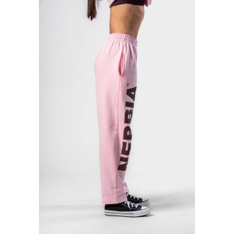 Nebbia Loose-Fit Baggy Nadrág BOYFRIEND STYLE 432 - pink
