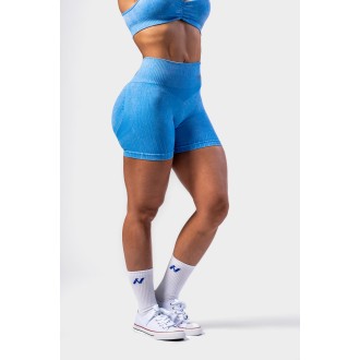 Nebbia High Waisted Push-Up rövidnadrág TOTALLY SEAMLESS 304 - blue