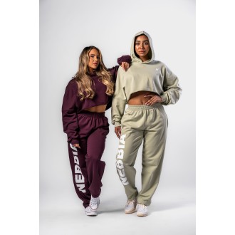 Nebbia Oversized Hoodie OWN YOUR POWER 433 - LIGHT GREEN
