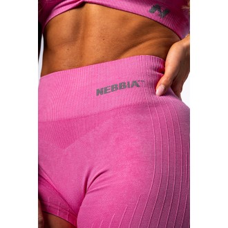 Nebbia High Waisted Push-Up rövidnadrág TOTALLY SEAMLESS 304 - pink