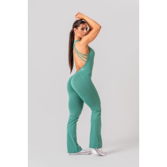 Sculpting Flared Jumpsuit OWN THE GYM 397 - green