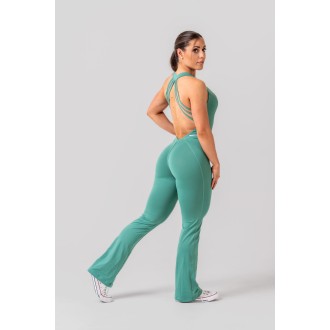 Sculpting Flared Jumpsuit OWN THE GYM 397 - green