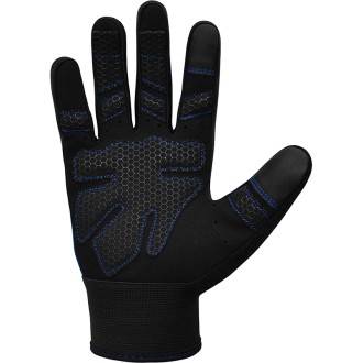 RDX W1F Full Finger Gym Workout Gloves BLUE